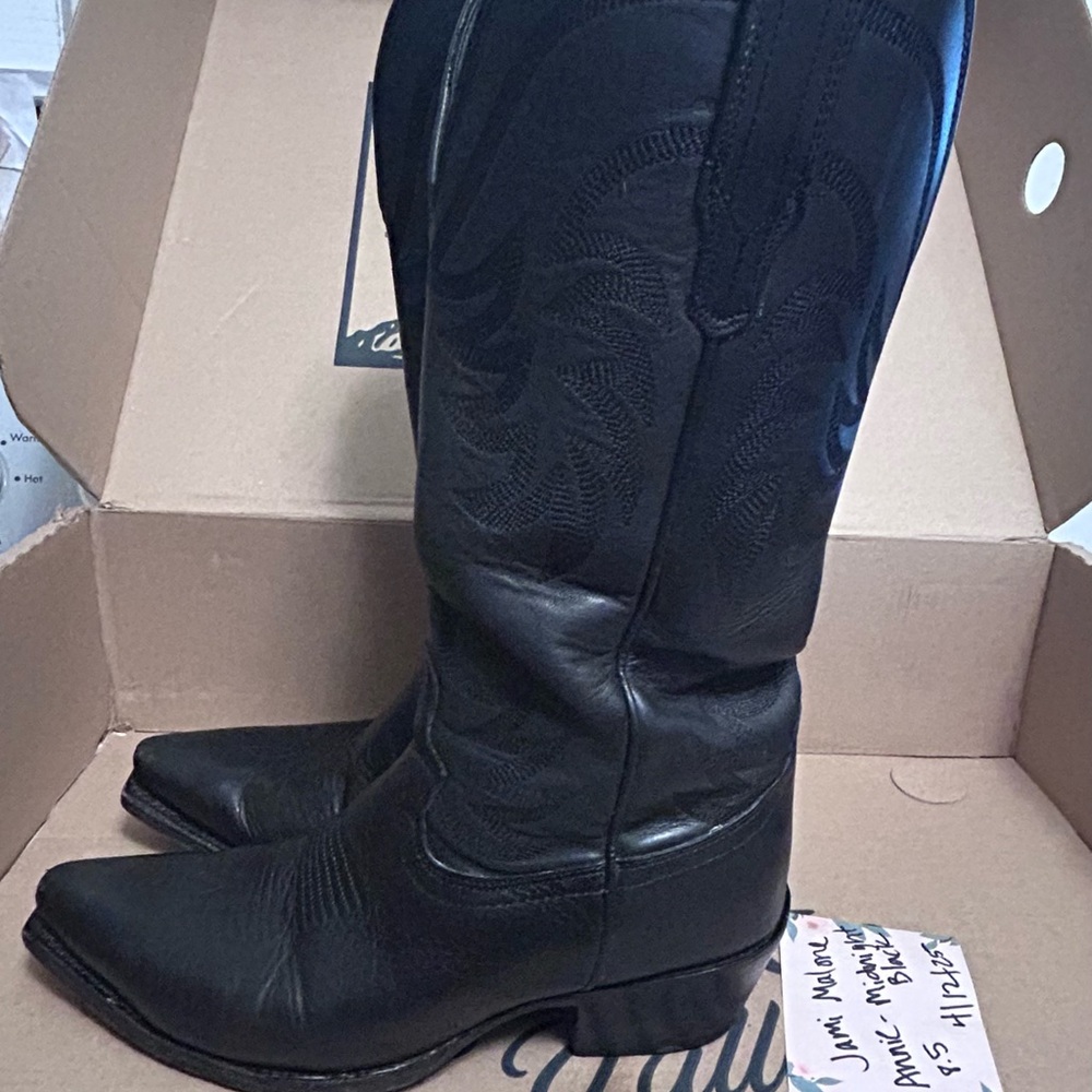 Tecovas Annie Midnight Calf Boots, women 8.5